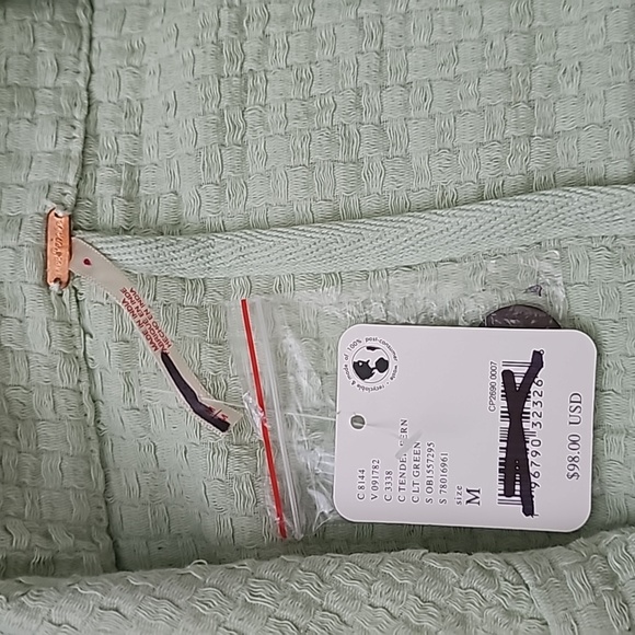 NWT Free People Like a Cloud Blazer Tender Fern Mint Green - Picture 6 of 10